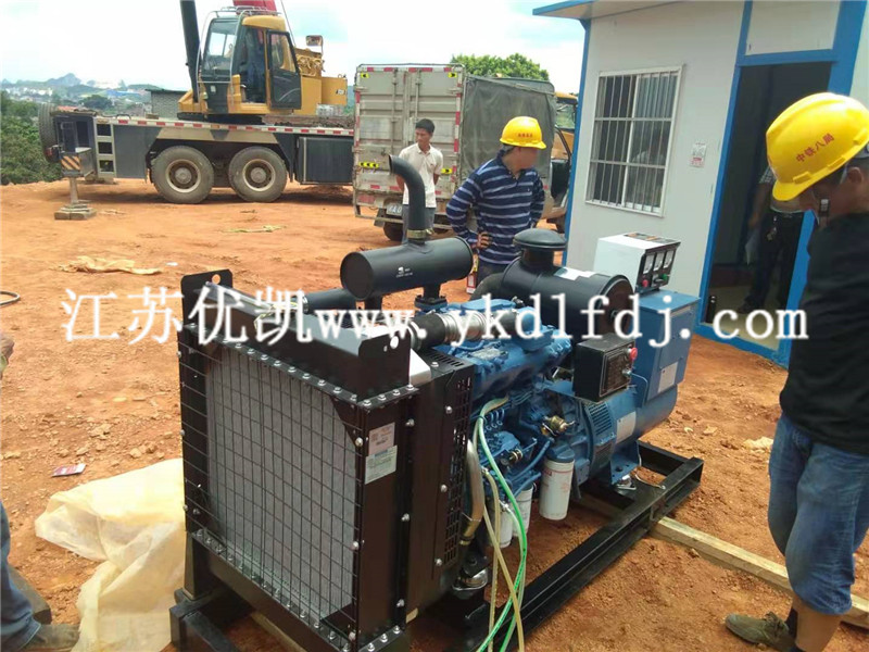 2021年8月18日，玉柴發(fā)電機組100KW交付廣西橫縣工地使用