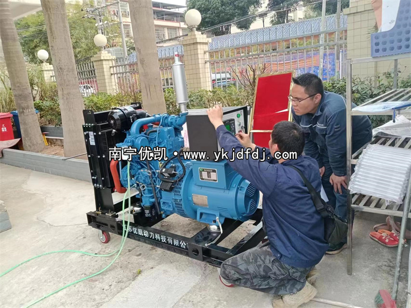 2023年3月21日，防城港上思縣20kw玉柴發(fā)電機組到貨現(xiàn)場